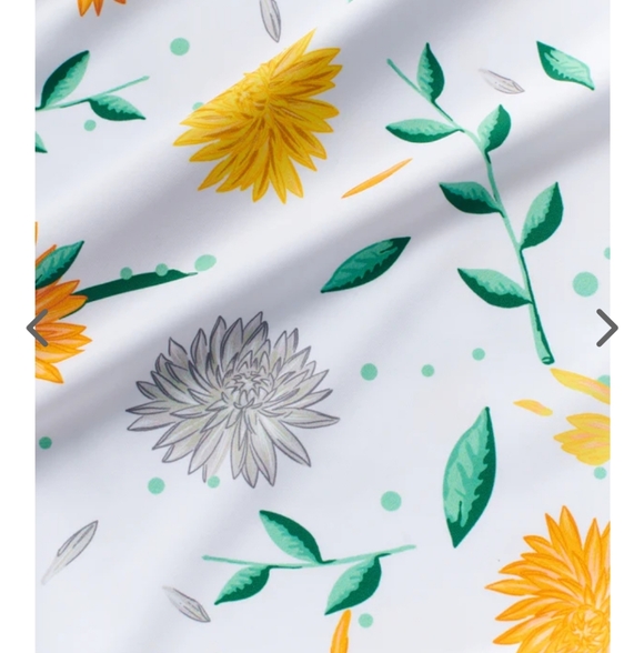 William Murray Golf Polo Shirt Men’s L XL Mums The Word White Floral Performance - Picture 4 of 12